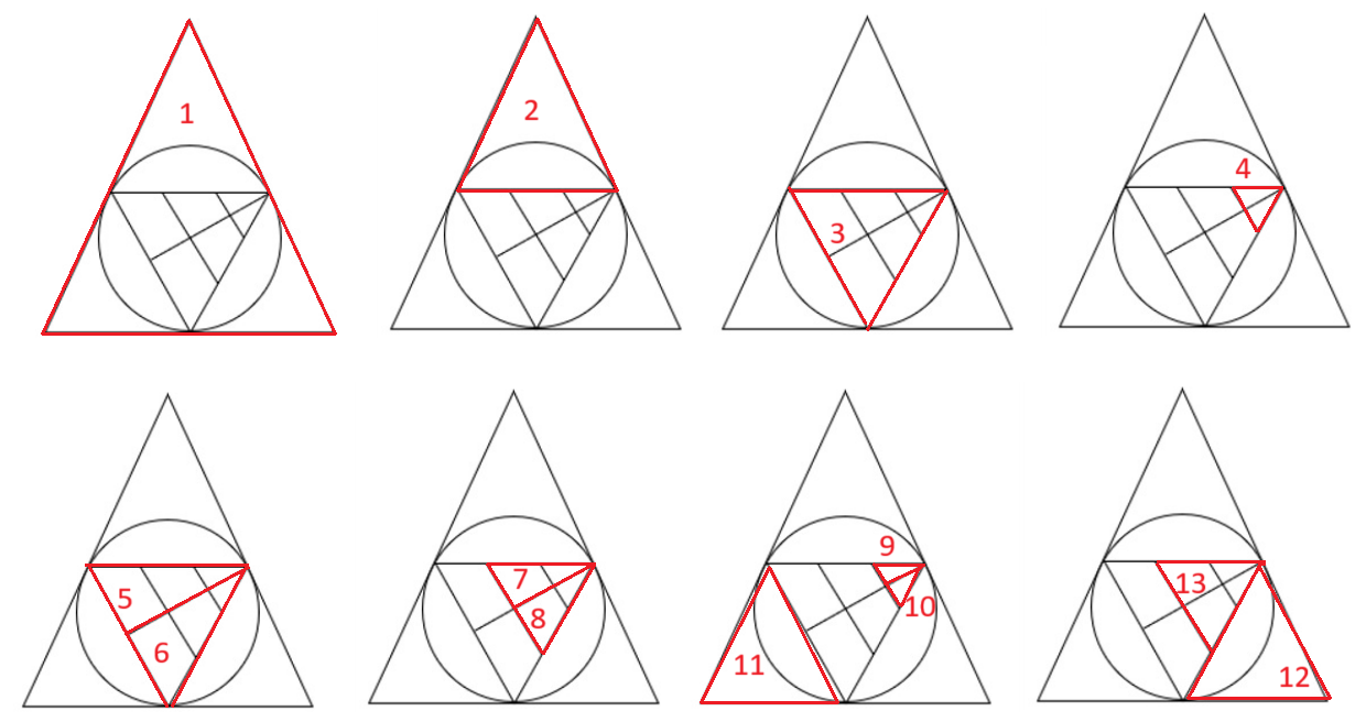 How many triangles are there in the given figure?